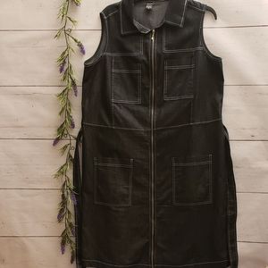 Eighty Eight Demim Like Sleeveless Dress (16)